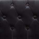 vidaXL Fauteuil noir velours