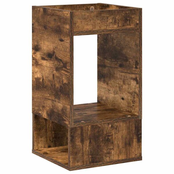 vidaXL Table d'appoint Chêne fumé 30 x 30 x 56 cm Bois d'ingénierie