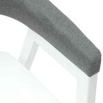 vidaXL Chaises de salle à manger 2 Pièces Blanc 54 x 57 x 73 cm