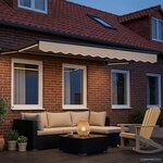 vidaXL Auvent rétractable électrique Beige 3 x 2 5 m