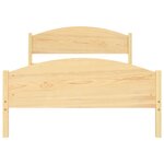 vidaXL Cadre de lit sans matelas bois de pin massif 120x200 cm