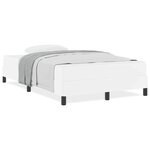 vidaXL Lit avec matelas Blanc pur 120 x 190 cm Faux cuir