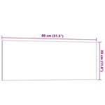 vidaXL Tableau noir magnétique mural Noir 80x30 cm Verre trempé