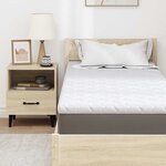 vidaXL Coussins de Matelas Blanc 80 x 200 cm Mousse PU