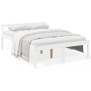 vidaXL Lit pour personne âgée sans matelas 140x190 cm bois pin massif