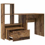 vidaXL Bureau Bois ancien 131 5 x 50 x 106 5 cm Bois d'ingénierie