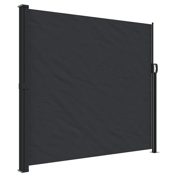 vidaXL Auvent latéral rétractable noir 180x500 cm