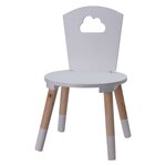H&s collection chaise pour enfants 32x32x50 cm blanc