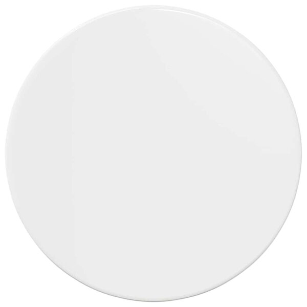 vidaXL Plateau de table Blanc brillant 40 x 40 x 1.5 cm