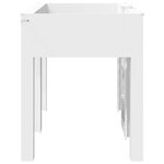 vidaXL Lit Superposé pour Enfants Blanc 75 x 190 cm Bois d'ingénierie