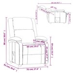 vidaXL Fauteuil inclinable Rouge Similicuir