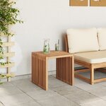 vidaXL Table d'appoint de jardin 45x42 5x45 cm en bois massif de teck