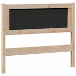 vidaXL Tête de lit Marron et gris clair 100 cm Bois massif en pin