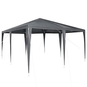 vidaXL Tente de fête Anthracite et blanc 400 x 400 x 266 cm