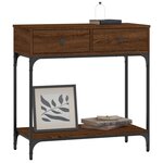 vidaXL Table console chêne marron 75x34 5x75 cm bois d'ingénierie