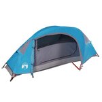 vidaXL Tente de camping à dôme 1 personne bleu imperméable