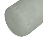 vidaXL Coussins d'accent 2 Pièces Gris clair Ø 15 x 40 cm