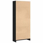 vidaXL Étagère Chêne noir 60 x 24 x 143 cm Bois d'ingénierie