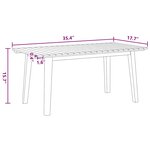 vidaXL Chaises de jardin avec table 3 Pièces Noir 90 x 45 x 40 cm