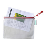 Pochettes à zip a5 tarifold couleur - sachet de 8 - rouge