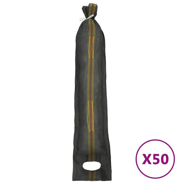 vidaXL Sacs de sable 50 Pièces vert foncé 103x25 cm PEHD