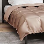 vidaXL Duvet d'hiver Doré 200 x 135 cm Satin et Microfibre