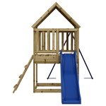 vidaXL Aire de jeux d'extérieur bois de pin imprégné