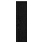 vidaXL Supports pour Plantes - 2 Pièces en Chêne Noir - 17 x 17 x 60 cm - Bois d'Ingénierie