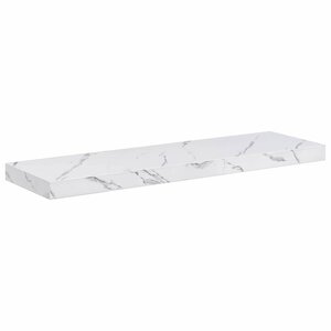 vidaXL Étagère Murale Marbre blanc 90 x 23 5 x 4 cm Bois d'ingénierie