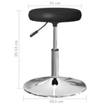 vidaXL Chaises à manger lot de 2 noir similicuir