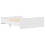 vidaXL Cadre de lit sans matelas blanc 120x200 cm
