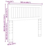 vidaXL Tête de lit Blanc Brillant 100 cm Bois d'ingénierie