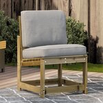 vidaXL Chaise de jardin 50 5x55x77 cm bois de pin imprégné