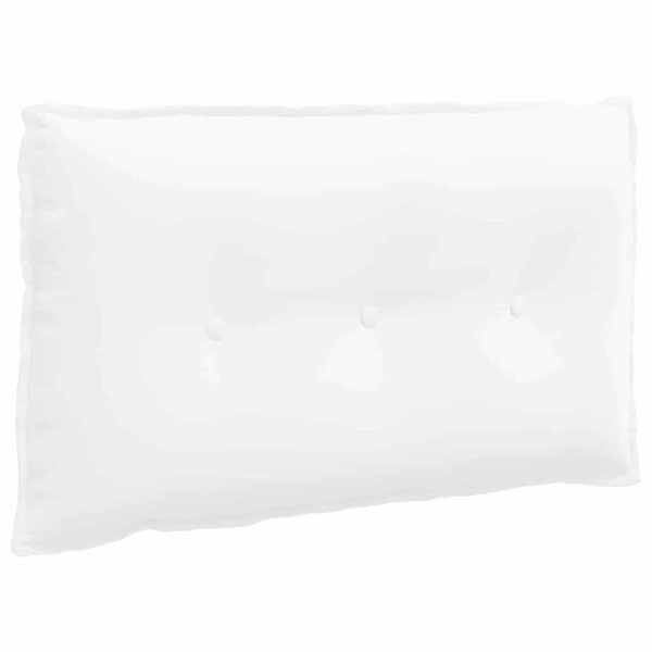 vidaXL Coussin de Dos Blanc 80 x 19 x 50 cm tissu