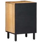 vidaXL Armoire salle de bain marron 38x33 5x58 cm bois massif manguier