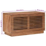 vidaXL Boîte de rangement Naturel 85 x 40 x 46 cm