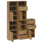 vidaXL Armoires latérales 5 Pièces ODDA 40x24x79 cm bois massif pin