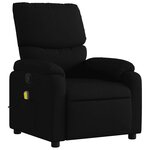 vidaXL Fauteuil de massage inclinable noir tissu