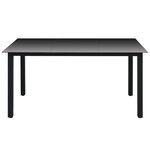vidaXL Meubles à dîner de jardin et coussins 7 Pièces Poly rotin Marron