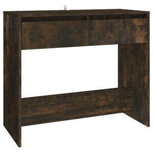 vidaXL Table console chêne fumé 89x41x76 5 cm bois d'ingénierie
