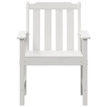 Chaises de Jardin vidaXL 4 Pièces Blanches 65 5x55 5x88 cm HDPE