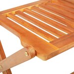 vidaXL Mobilier à dîner de jardin pliable 7 Pièces Bois d'acacia solide