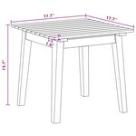 vidaXL Ensemble de repas extérieur Marron Bois d'Acacia Massif