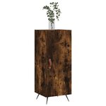 vidaXL Buffet Chêne fumé 34 5x34x90 cm Bois d'ingénierie