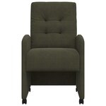 vidaXL Chaises de Salle à Manger avec Roues 2 Pièces Vert armée