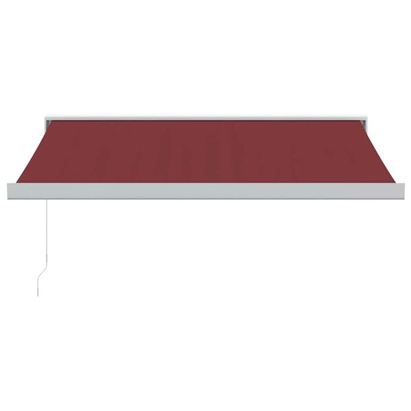 vidaXL Auvent manuel rétractable bordeaux 300x250 cm