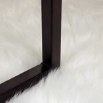 vidaXL Tapis en fausse Tafalla Blanc 160 x 230 cm Polyester