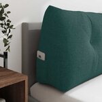 vidaXL Coussin de Dos Vert foncé 100 x 24 x 50 cm tissu