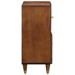 Cabinets et étagères de rangement média vidaXL Miel brun Bois massif