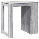 vidaXL Table de bar sonoma gris 102x70x103 5 cm bois d'ingénierie